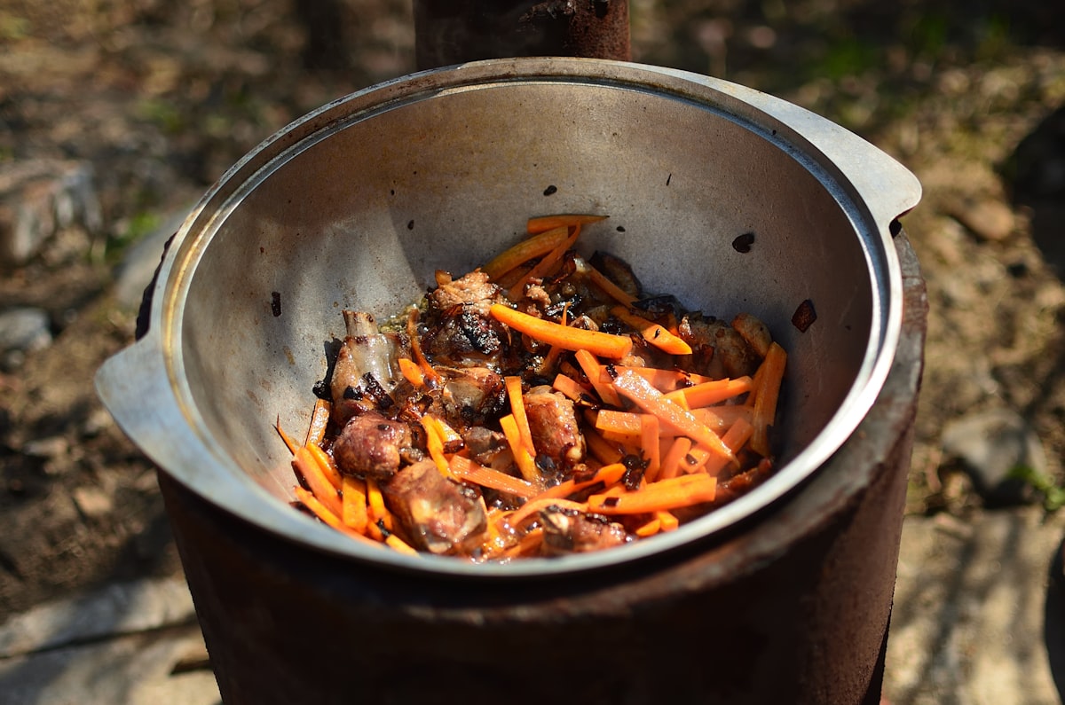 Chicken Braised in Apple Cider Vinegar with Carrots